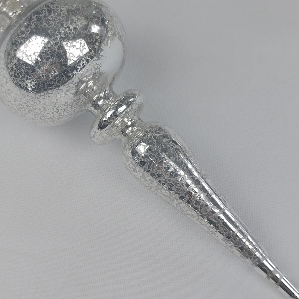 Restoration Hardware Hand blown Glass Finials Ornaments. Set Of four.